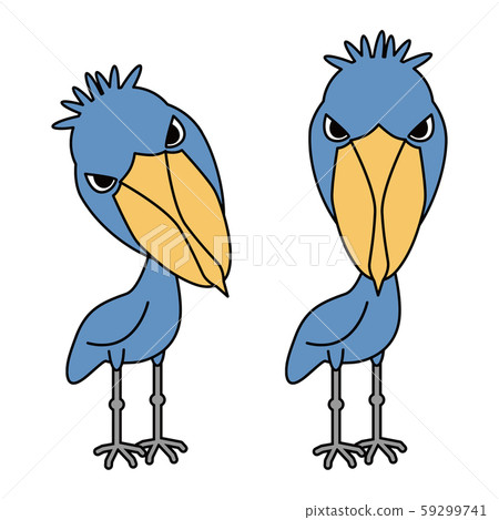 Shoebill傳染媒介例證剪貼美術 59299741