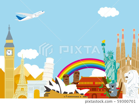 World image Travel illustration World image Travel illustration 59300701