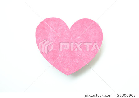 Heart symbol made of paper Heart symbol made of paper 59300903