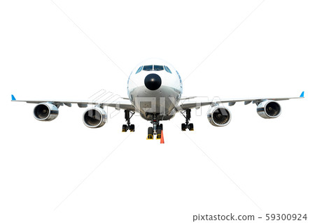 Airplane for passenger on isolated white Airplane for passenger on isolated white 59300924
