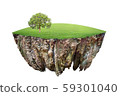 round soil ground cross section with earth land 59301040