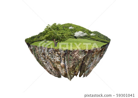round soil ground cross section with earth land 59301041