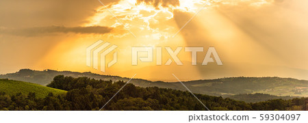 Panorama of Leibnitz area famous destination wine 59304097