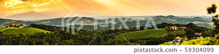Panorama of Leibnitz area famous destination wine 59304099
