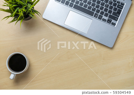 Office desk workspace and table background. Office desk workspace and table background. 59304549