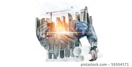 Future building construction engineering project. 59304571