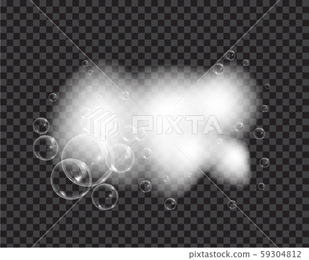 Bath foam soap with bubbles isolated vector illustration on transparent background. Shampoo and soap Bath foam soap with bubbles isolated vector illustration on transparent background. Shampoo and soap 59304812
