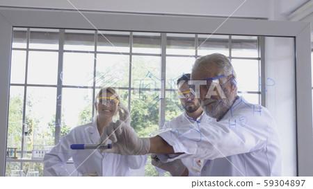 Scientist work with science equipment in laboratory. Scientific research concept. Scientist work with science equipment in laboratory. Scientific research concept. 59304897