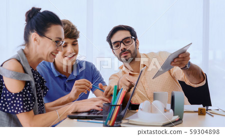 Group meeting of creative business people office. Group meeting of creative business people office. 59304898