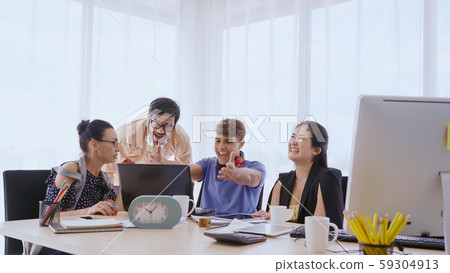 Group meeting of creative business people office. Group meeting of creative business people office. 59304913