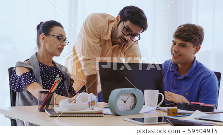 Group meeting of creative business people office. Group meeting of creative business people office. 59304915
