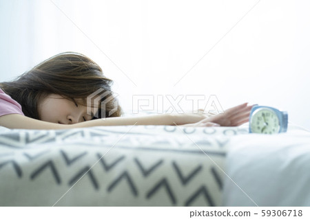 Female lifestyle waking up Female lifestyle waking up 59306718