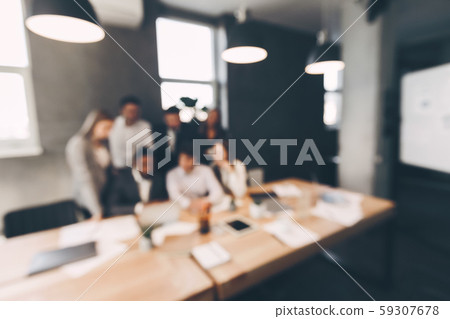 Business team in meeting room, blur background - Stock Photo [59307678] -  PIXTA