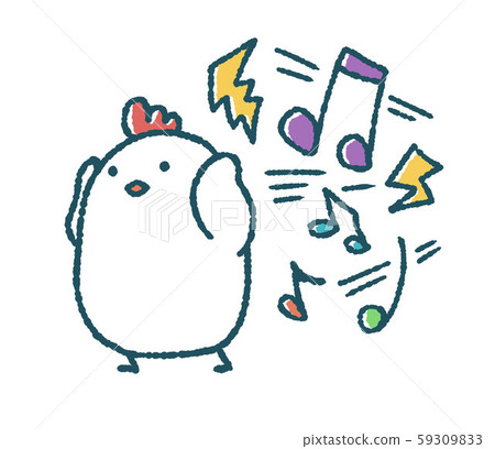 Loose chickens block ears and block sound 59309833