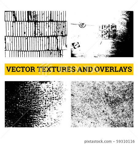 Abstract halftone vector illustration. Grunge textures and overlays for background and design. Abstract halftone vector illustration. Grunge textures and overlays for background and design. 59310116