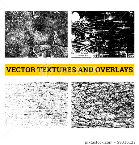 Abstract halftone vector illustration. Grunge textures and overlays for background and design. 59310122