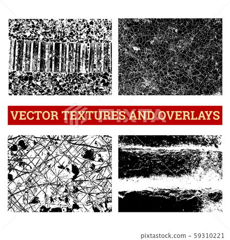 Abstract halftone vector illustration. Grunge textures and overlays for background and design. Abstract halftone vector illustration. Grunge textures and overlays for background and design. 59310221