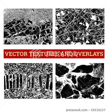 Abstract halftone vector illustration. Grunge textures and overlays for background and design. 59310237