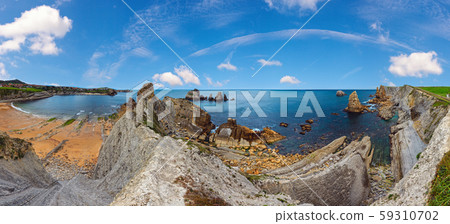 Arnia Beach coastline landscape. Arnia Beach coastline landscape. 59310702