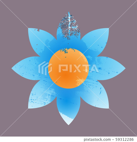 Abstract isolated colorful vector watercolor logo. Grunge element for paper design 59312286