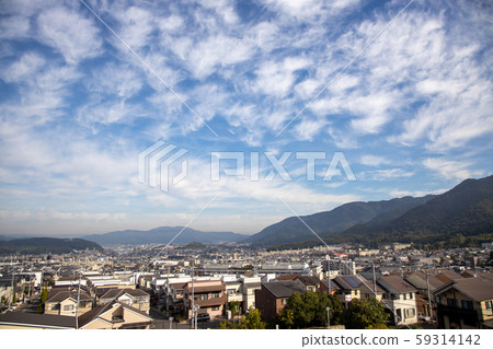 宇治市三浦山對面的山名區域的風景 59314142