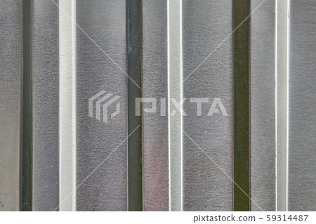 Background of galvanized corrugated metal texture. 59314487