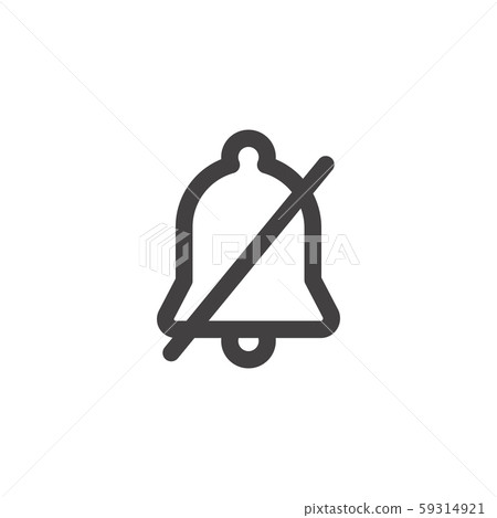 Phone Sound off or on Icon depicting lines showing 59314921