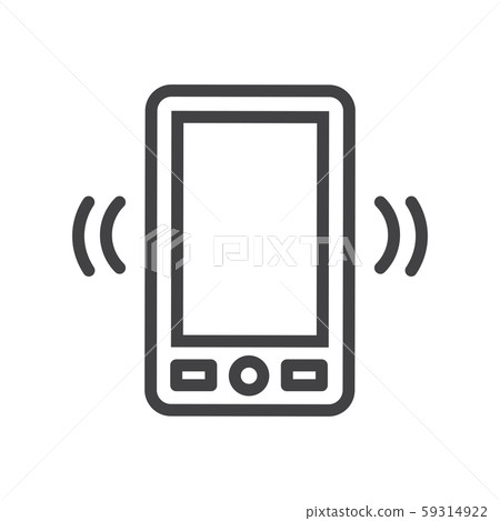 Phone Sound off or on Icon depicting lines showing Phone Sound off or on Icon depicting lines showing 59314922