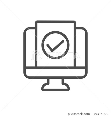 In Compliance Icon with paper, checks & list In Compliance Icon with paper, checks & list 59314929