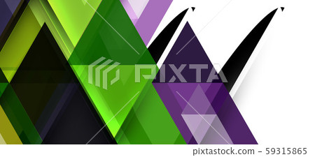 Abstract concept triangle graphic element. Technology background. Banner, poster template 59315865