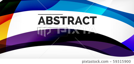 Colorful wave lines abstract background, color line for business or techno presentation Colorful wave lines abstract background, color line for business or techno presentation 59315900