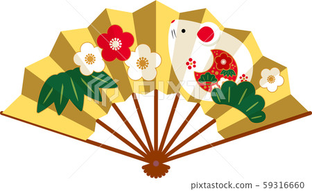 Illustration material for new year's cards 59316660