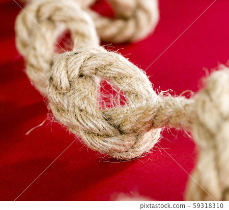 thick linen gray rope 59318310