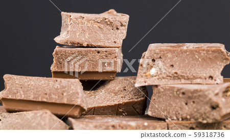 large pieces of chocolate large pieces of chocolate 59318736