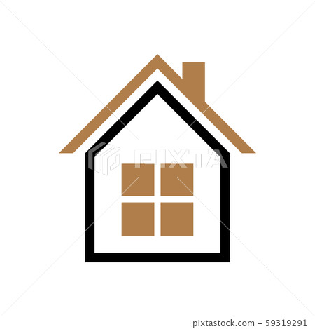 House icon Vector simple flat logo symbol 59319291