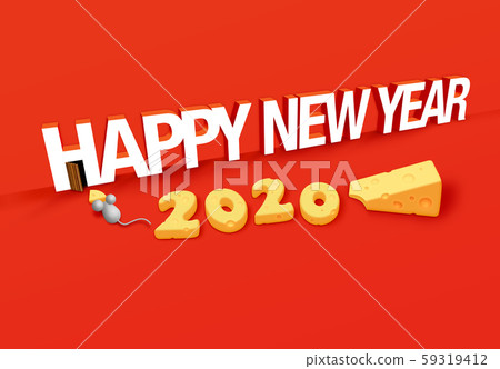 New Year's card 2020 Child year 59319412