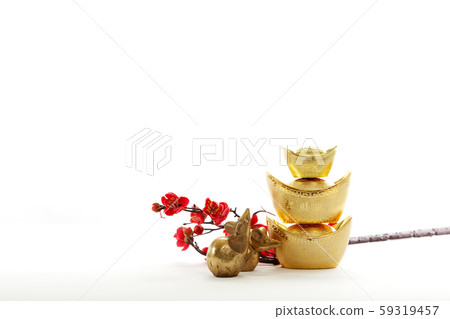 Chinese New Year decoration on white background 59319457