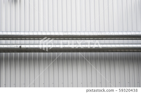 Air vent ducts of air conditioning and ventilation system on the wall. 59320438