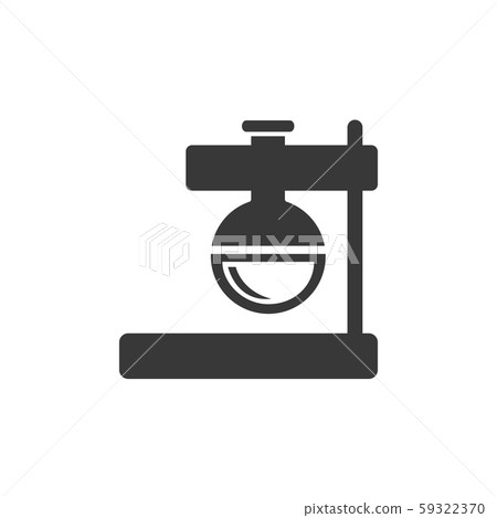 Florence flask. Flat icon. Pharmacy and science 59322370