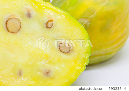 Fruit of the Eugenia stipitata called Araza and typical from the Amazon region in South America 59323844