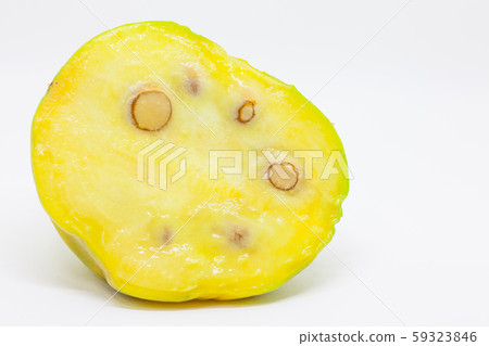 Fruit of the Eugenia stipitata called Araza and typical from the Amazon region in South America 59323846