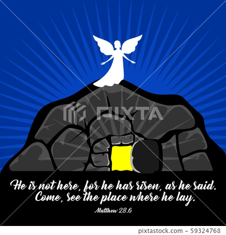 Easter illustration. Jesus Christ is risen. 59324768