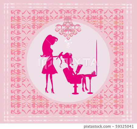 relax at the hairdresser, abstract card relax at the hairdresser, abstract card 59325041