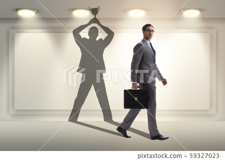 Businessman in great achievement concept 59327023