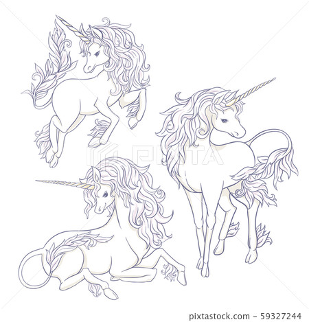 Unicorn. Vector illustration Unicorn. Vector illustration 59327244