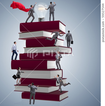 Education concept with books and people 59327544