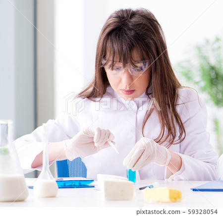 Two lab doctor testing food products Two lab doctor testing food products 59328054