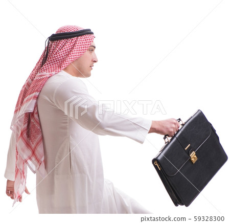The arab businessman isolated on white background The arab businessman isolated on white background 59328300