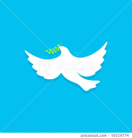 Dove, a symbol of peace and purity. The biblical symbol of the Holy Spirit. Dove, a symbol of peace and purity. The biblical symbol of the Holy Spirit. 59329774