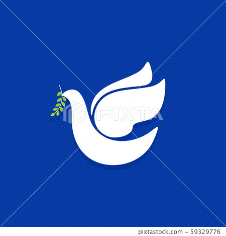 Dove, a symbol of peace and purity. The biblical symbol of the Holy Spirit. Dove, a symbol of peace and purity. The biblical symbol of the Holy Spirit. 59329776